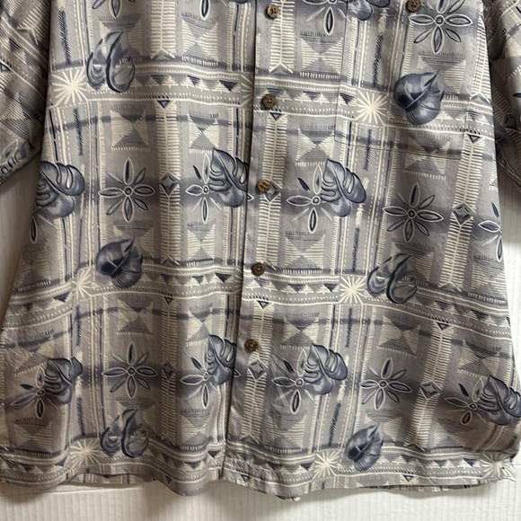 Feiss Men's Hawaiian Short Sleeve Button Down Shirt 100% Silk Size XXL - Picture 7 of 14
